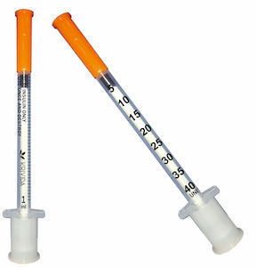 Krivida MeFine U40 Insulin Syringe 1ml  - 31G x 6mm Pack of 100 (KV-IS100-13008)