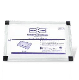 Medigrip Transparent Film Adhesive Dressing With Pad - 10cm x 10cm Pack of 25