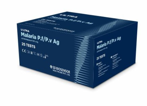 SD Biosensor Ultra Malaria P.f/P.v Ag Rapid Card - Pack of 40 Test (RK062-40)