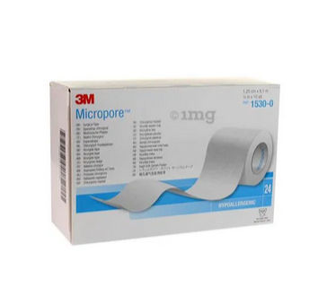 3M Micropore Surgical Tape - 1/2inch x 9.1meter Pack of 24 (1530-0)