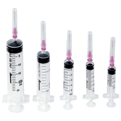 Romsons Romo Jet 1ml Syringe With Needle - 23G x 1Inch Pack of 100 (SS-6084)