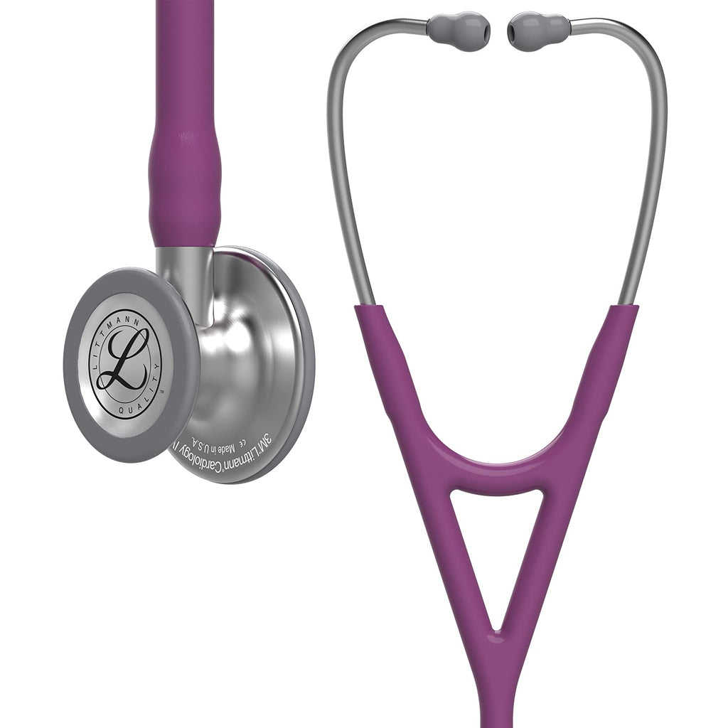 3M Littmann Cardiology IV Stethoscope (6156) - Standard Finish Chestpiece Plum Tube