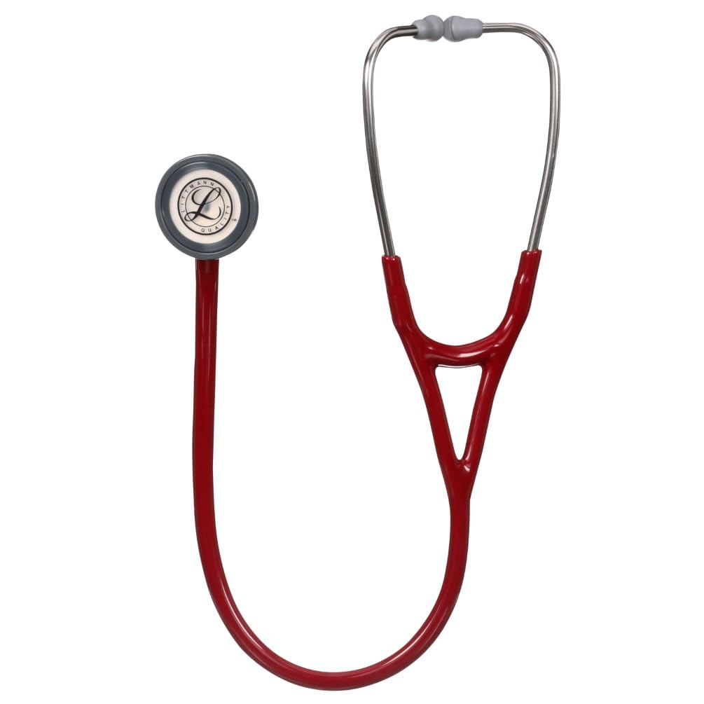3M Littmann Master Cardiology Stethoscope (2163) - Stainless Steel Chestpiece Burgundy Tube
