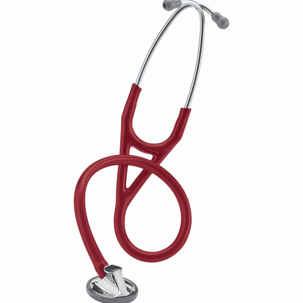 3M Littmann Master Cardiology Stethoscope (2163) - Stainless Steel Chestpiece Burgundy Tube