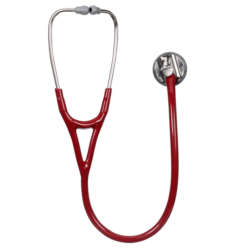 3M Littmann Master Cardiology Stethoscope (2163) - Stainless Steel Chestpiece Burgundy Tube