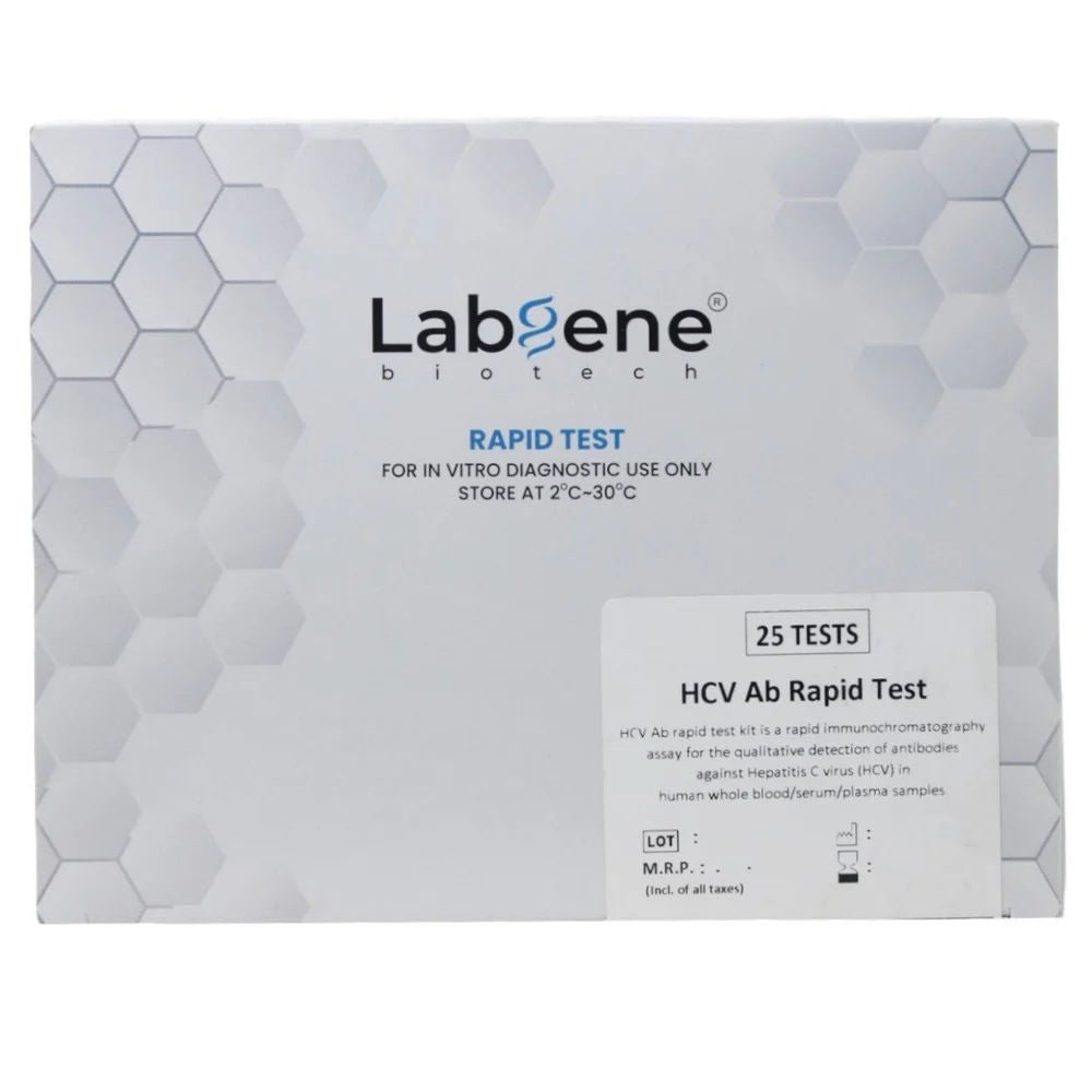 5 x  Labgene HCV Ab Rapid Card - Pack of 10 Tests (LG002-10T)