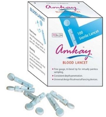 5 x  Amkay Round Lancet - Plastic Pack of 100