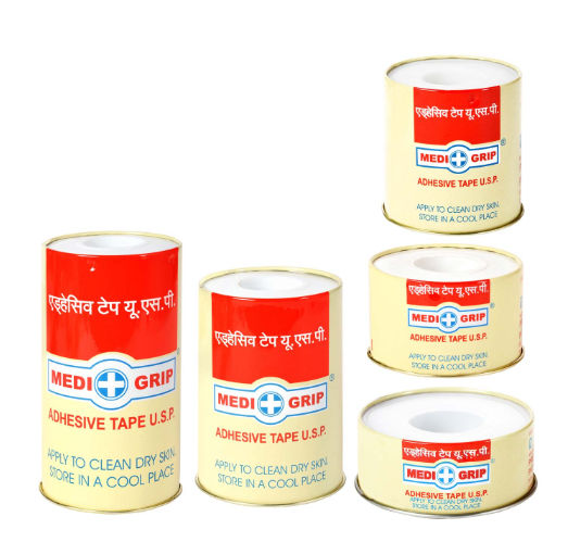 Medigrip Adhesive Tape (Zinc Oxide Fabric Tape) U.S.P. - 2.5cm x 1meter AT101 Pack of 40