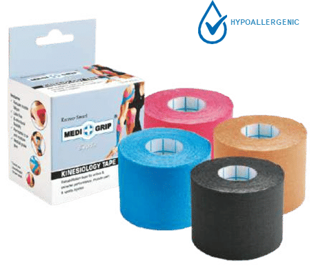 Medigrip Kinesiology Tape Adhesive Bandage - Blue 5cm X 5m KT205BLUE Pack of 12