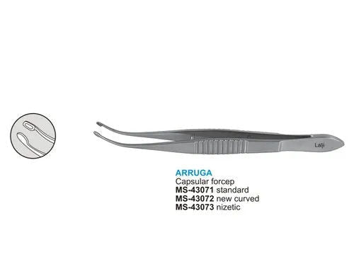 3 x  Microtrack Arruga Capsular Forceps - Standard MS-43071