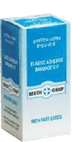 Medigrip Elastic Adhesive Bandage B.P (Paper Box) - 10cm x 1meter EAB1001PB Pack of 30