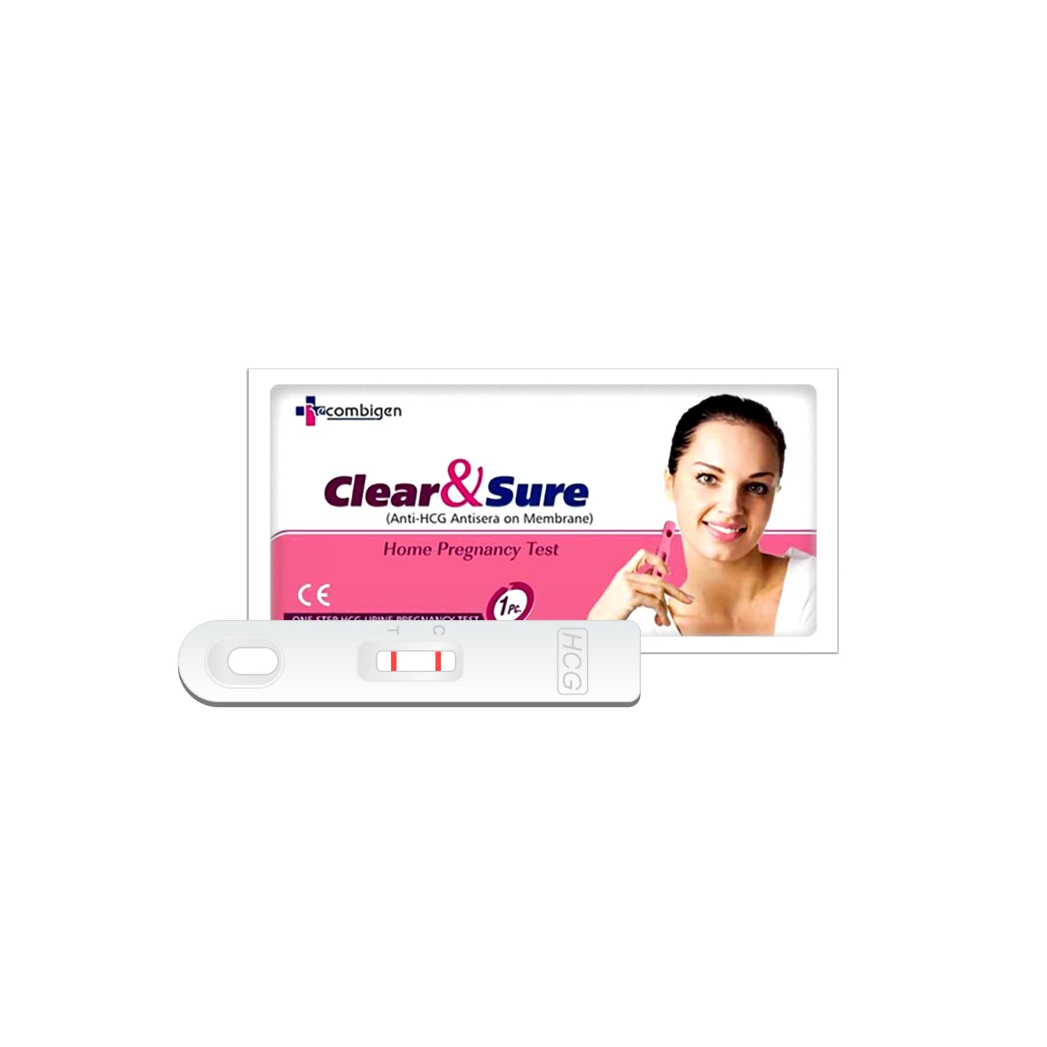 5 x  Recombigen Clear and Sure Pregnancy Test - Pack of 50 Tests