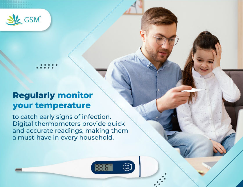 GSM Digital Thermometer - Pack of 10
