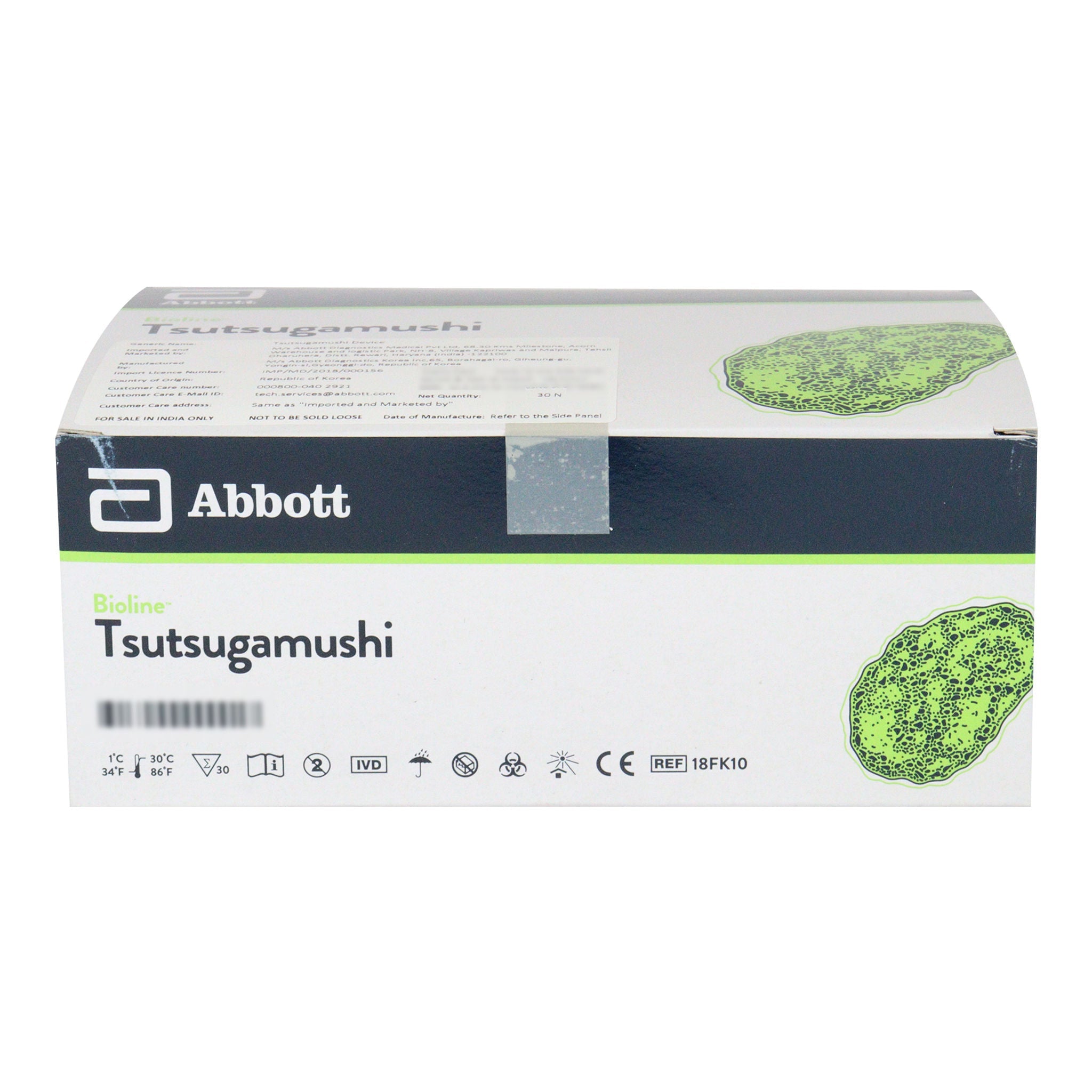 Abbott Tsutsugamushi (D) Global Rapid Card - Pack of 30 Test (AF18FK10)