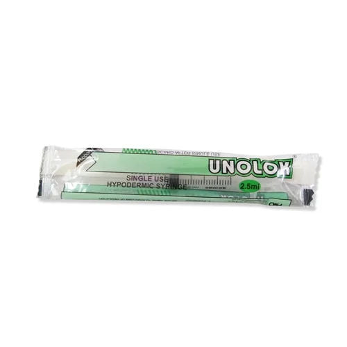 HMD Unolok 2.5ml Syringe with Needle - 24G X 1inch Pack of 100
