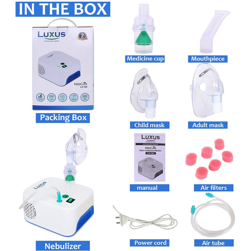 Luxus Nebcure LX-104 Nebulizer with Complete Kit