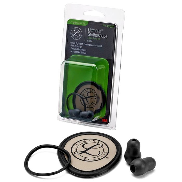 3M Littmann Stethoscope Spare Parts Kit Lightweight II S.E. - Black (40020)