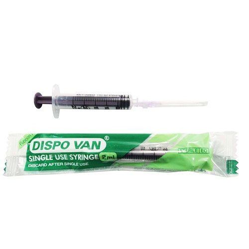 HMD Dispovan 2ml  Syringe with Needle - 22G x 1Inch Pack of 100