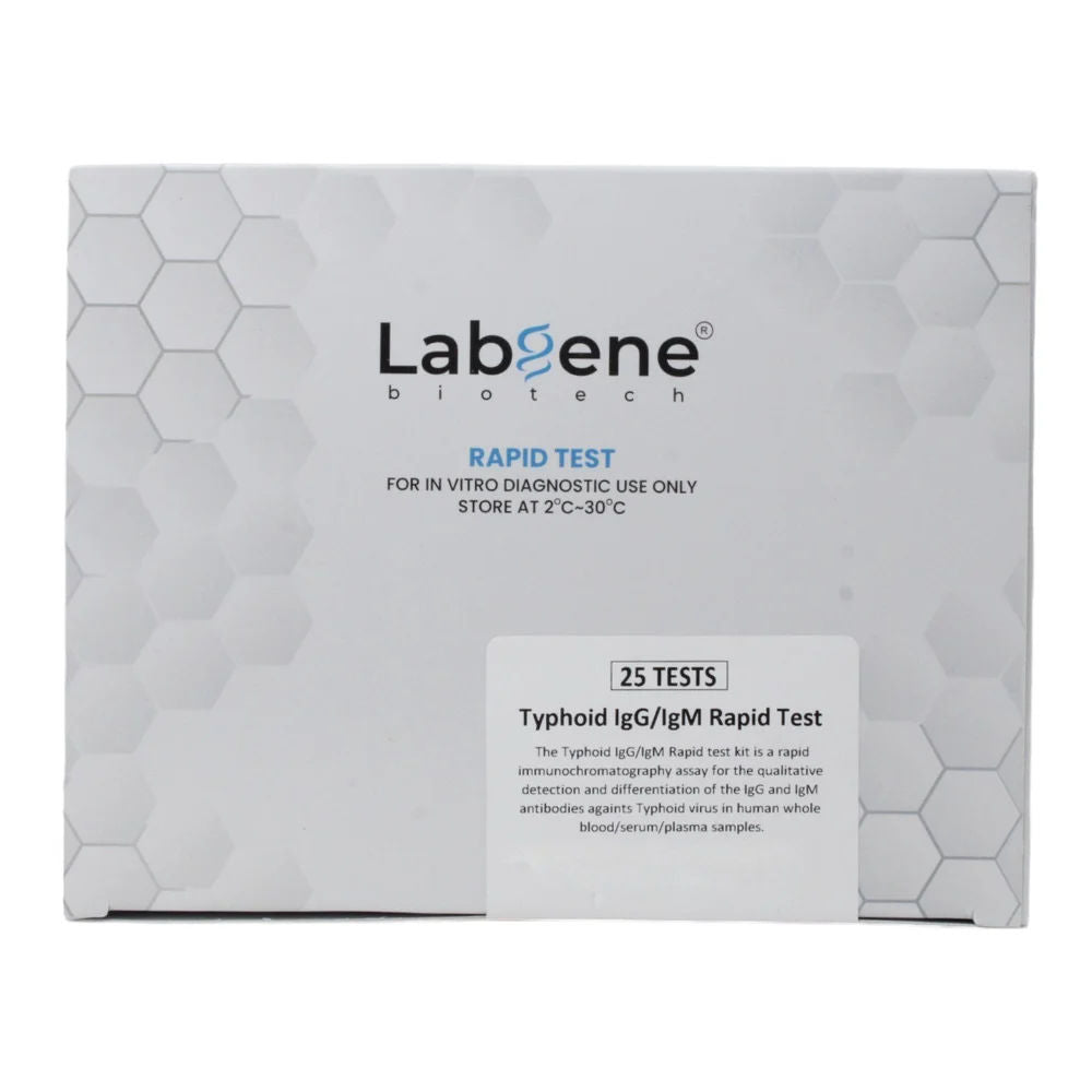 Labgene Typhoid IgG/IgM Rapid Card - Pack of 25 Tests (LG016-25T)