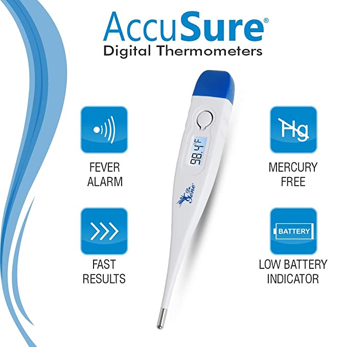 5 x  Accusure Digital Thermometer (MT1027)