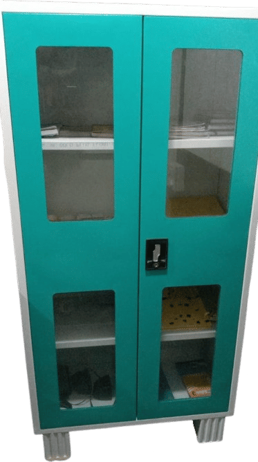 Quali5care Instrument Cabinet 4-shelved MS Powder Coated - Green