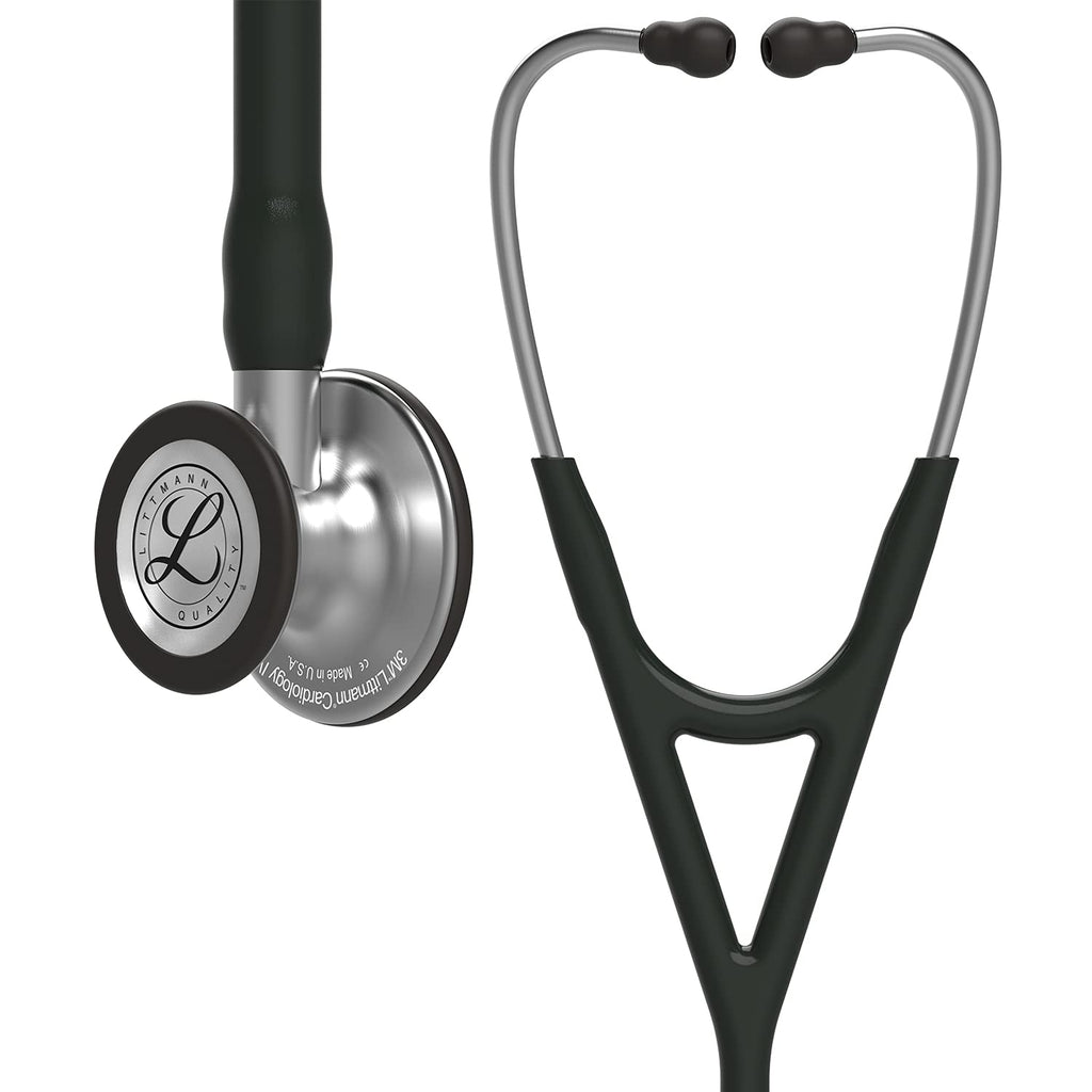 3M Littmann Cardiology IV Stethoscope (6152) - Standard Finish Chestpiece Black Tube