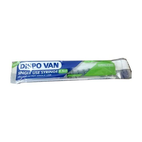 HMD Dispovan 2.5ml Syringe with Needle - 22G X 1inch Pack of 100