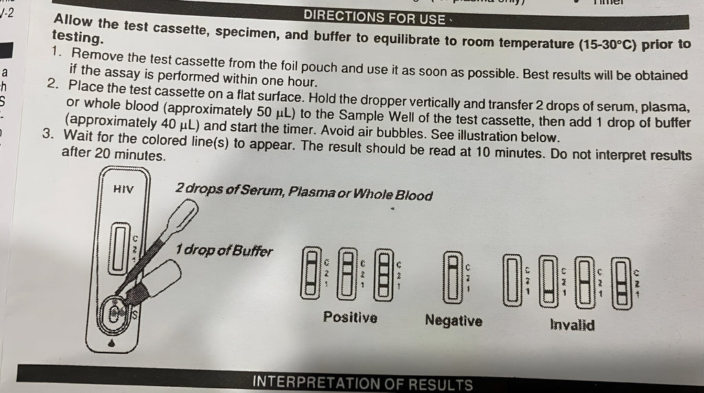 Peercheck HIV 1/2 Rapid Card - Pack of 40 Tests