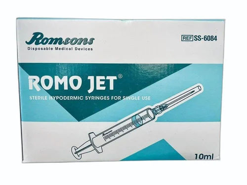 2 x  Romsons Romo Jet 10ml Syringe without Needle - Pack of 50 (SS-6086)