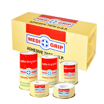 Medigrip Adhesive Tape (Zinc Oxide Fabric Tape) U.S.P. - 2.5cm x 1meter AT101 Pack of 40