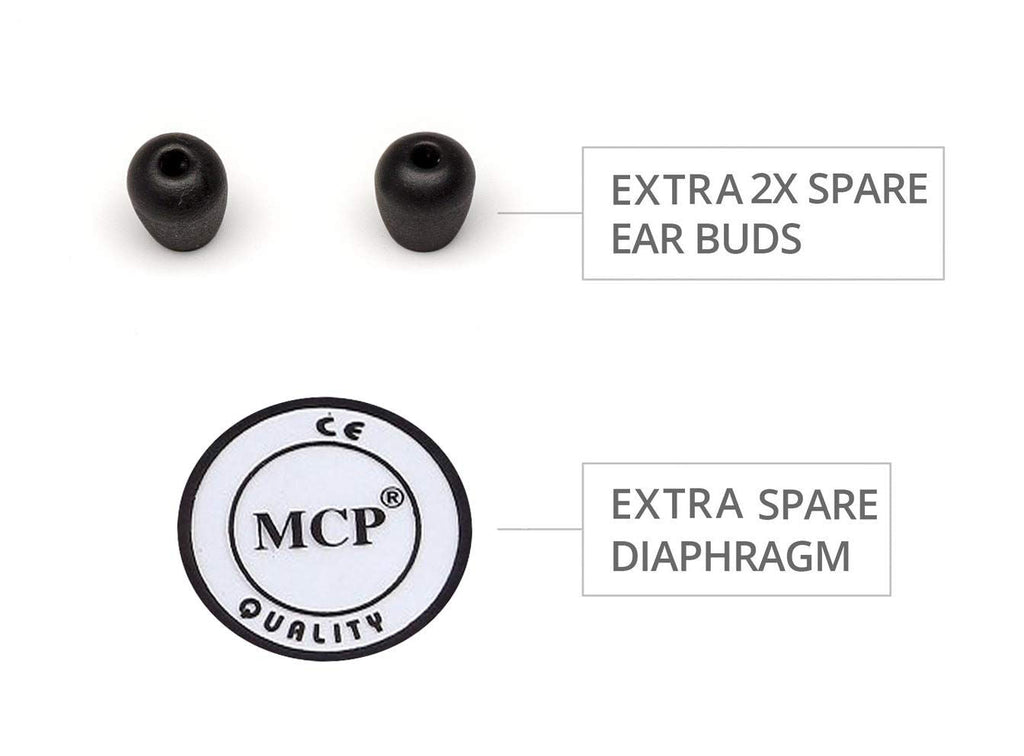 MCP ELITE ST-EL01 Premium Black Matte Stethoscope (Single Head)