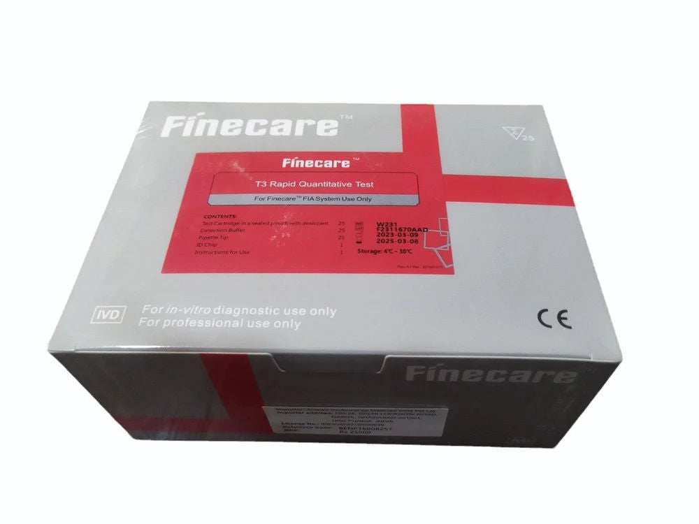 Finecare Thyroid Function Rapid Quantitative Test - T3 Pack of 25 Tests