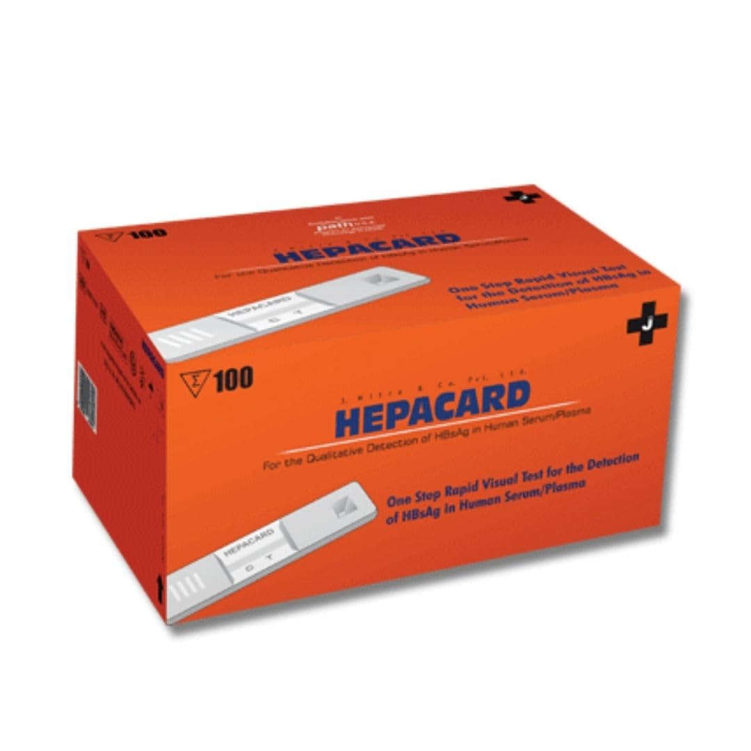 J. Mitra HBsAg Rapid Test Hepacard - Pack of 100