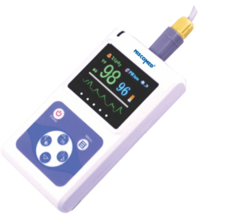 Niscomed Handheld Pulse Oximeter - with 2 AA Battery - Flight 65
