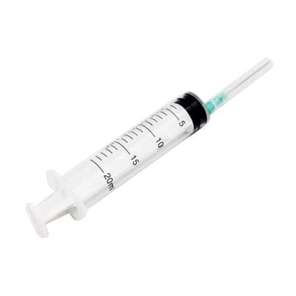 Romsons Romo Jet 20ml Syringe With Needle - 22G x 1.5Inch Pack of 25 (SS-6084)