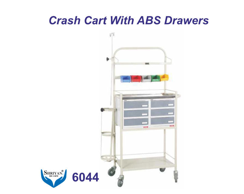 Shriyan Crash Cart With Abs Drawers 6044